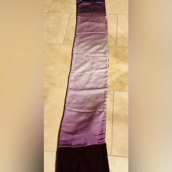 Fiona Pitkin Hand Painted Velvet & Silk Scarf 75” - Picture 6 of 7